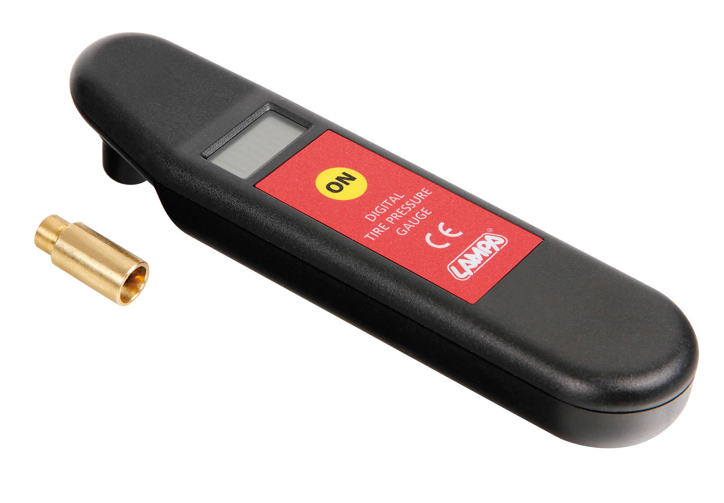 Manometru Digital pentru Presiunea Aerului - LAMPA Auto Lux Edition LAM74011, Display LCD cu Lanternă