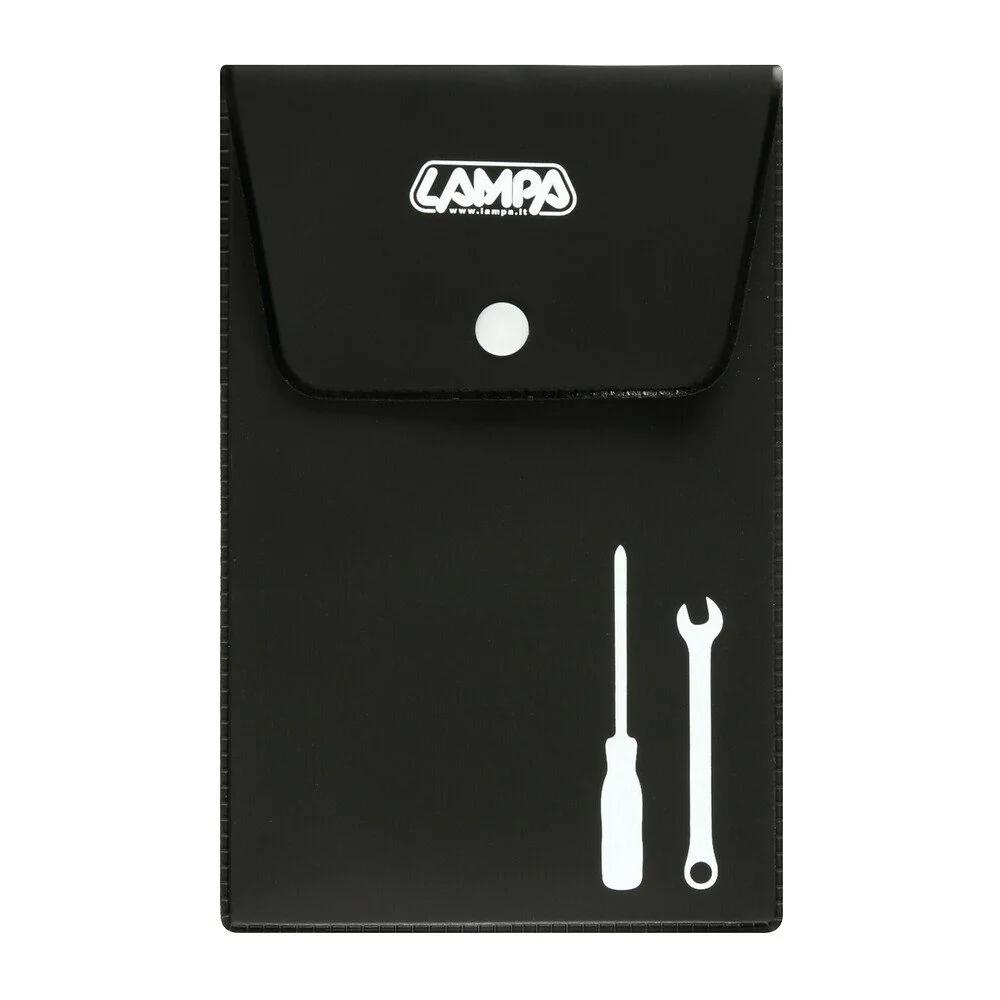 Suport de scule pentru motocicletă LAMPA Tools Pocket, model LAM90263, culoare neagră, dimensiuni 16 x 10 cm