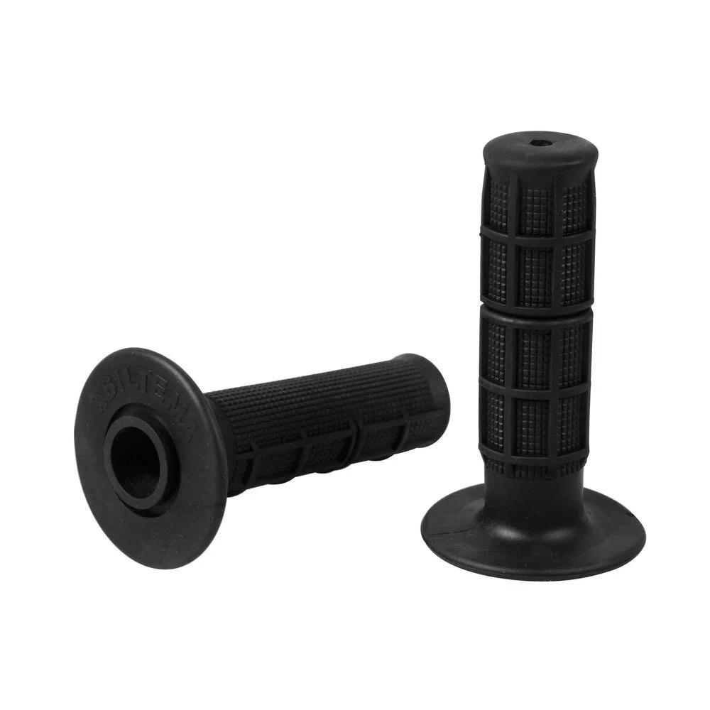 Set 2 Mânere Moto Universale LAMPA Off Road, Cauciuc Negru, Diametre 22 mm și 25 mm