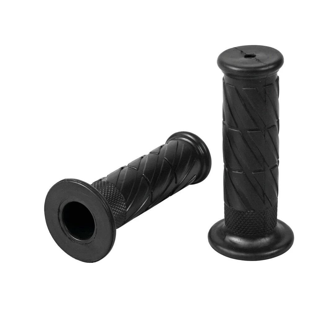 Set Mânere Moto Universale LAMPA Road Grip LAM90308, Cauciuc Negru, Diametre 22 mm și 25 mm