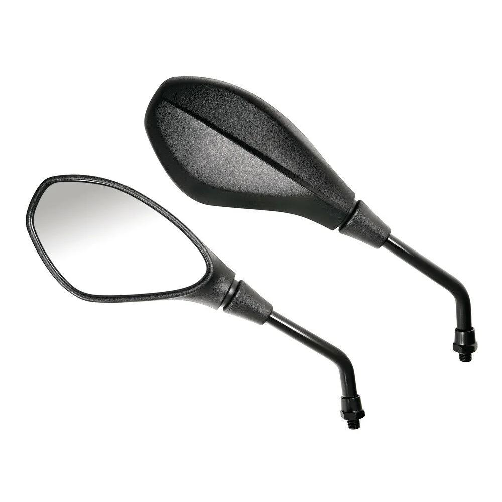 Set de 2 oglinzi pentru motocicletă LAMPA Dike LAM90347, reglabile, montaj pe ghidon, filet dreapta M10 x 1.25 mm