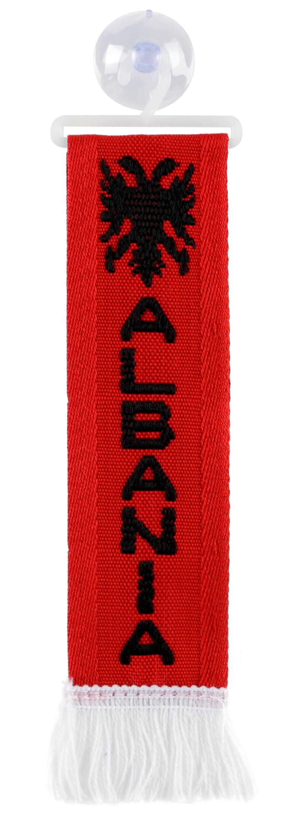 Steag Auto Decorativ cu Ventuză - Albania, Model LAMPA LAM97892