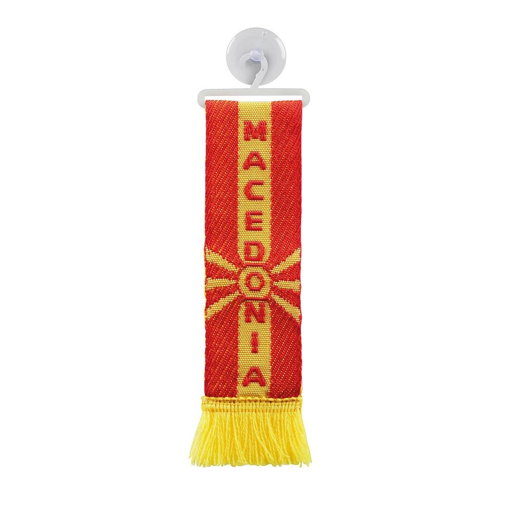 Steag Auto Decorativ din Material Textil cu Ventuză LAMPA LAM97895, Macedonia