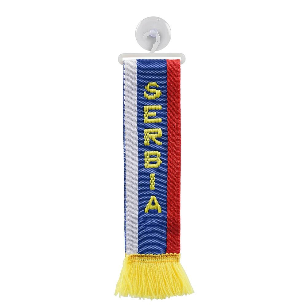 Steag auto ornamental cu ventuză, LAMPA LAM97896, Serbia, material textil