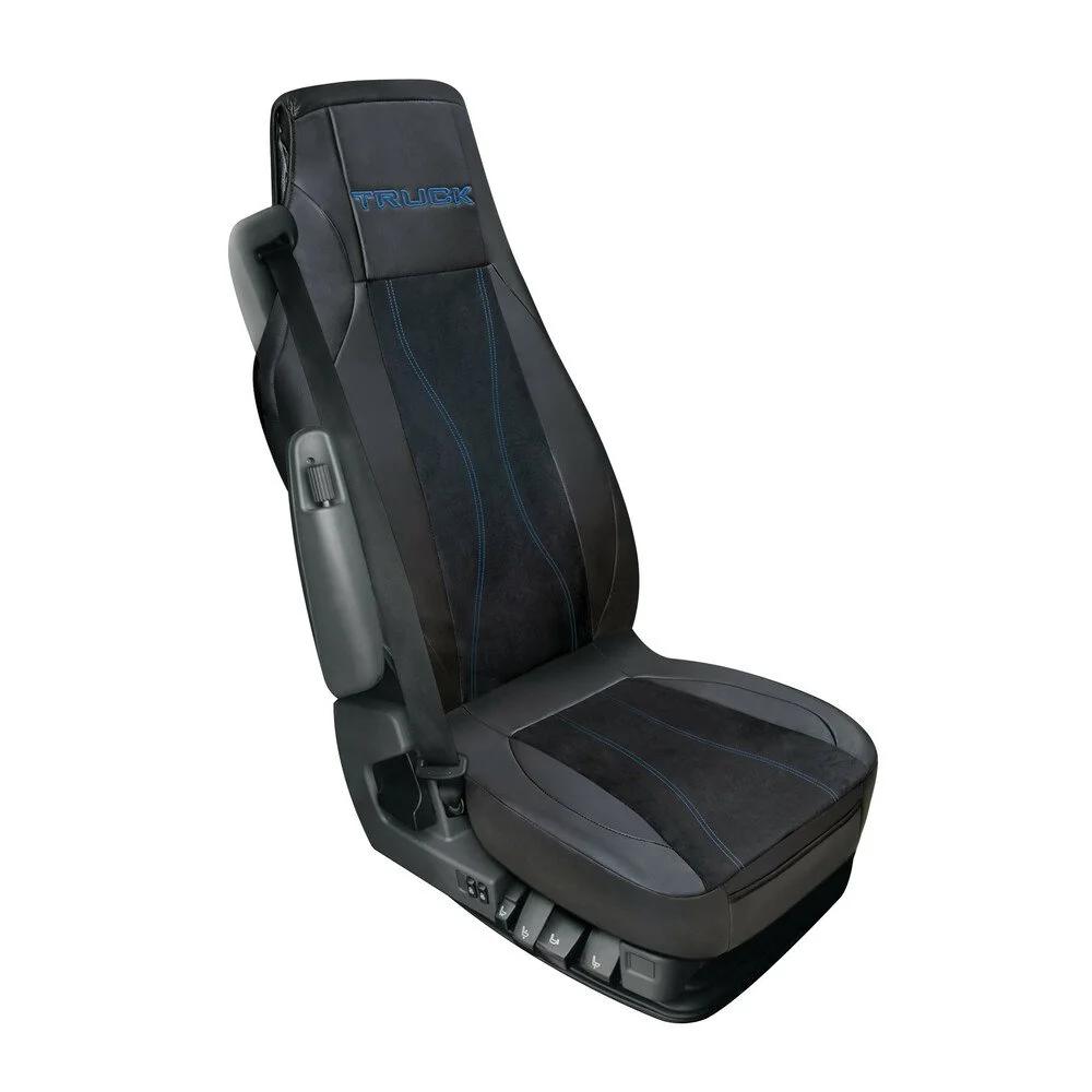Husă universală pentru scaun camion, LAMPA LAM97996, cu buzunare, negru/albastru