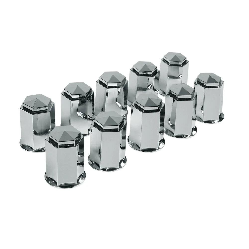 Set de 10 Capace Cromate pentru Prezoane Camion, LAMPA LAM98048, Diametru 32 mm, Material Plastic ABS