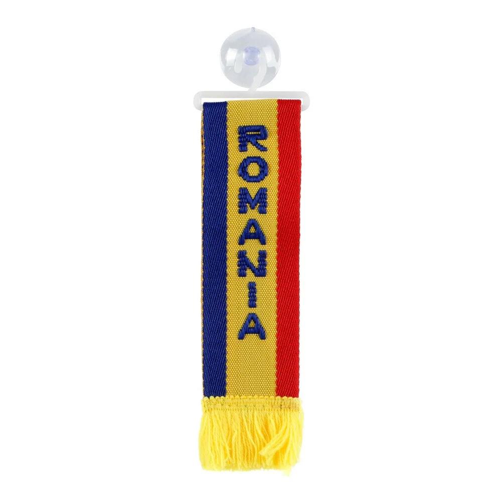 Ornament pentru Parbriz Camion cu Steagul României - LAMPA Mini Scarf LAM98526, Prindere cu Ventuză