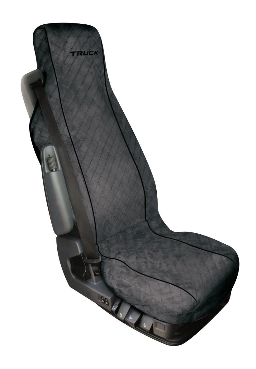 Husă din bumbac cu buzunare pentru scaun de camion LAMPA Silvia, gri, LAM98607