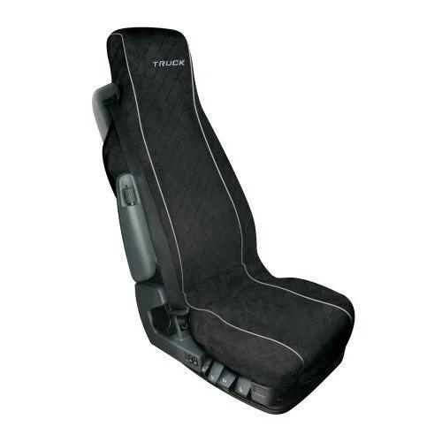 Husă pentru scaun camion LAMPA, model LAM98608, compatibilitate universală, culoare antracit, față matlasată, montare cu curele Velcro
