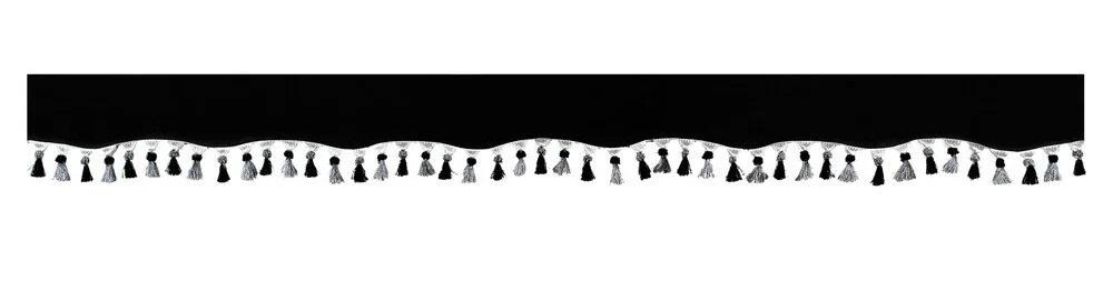 Draperie textilă parasolar neagră pentru camion LAMPA Oscura LAM98647, montare cu velcro