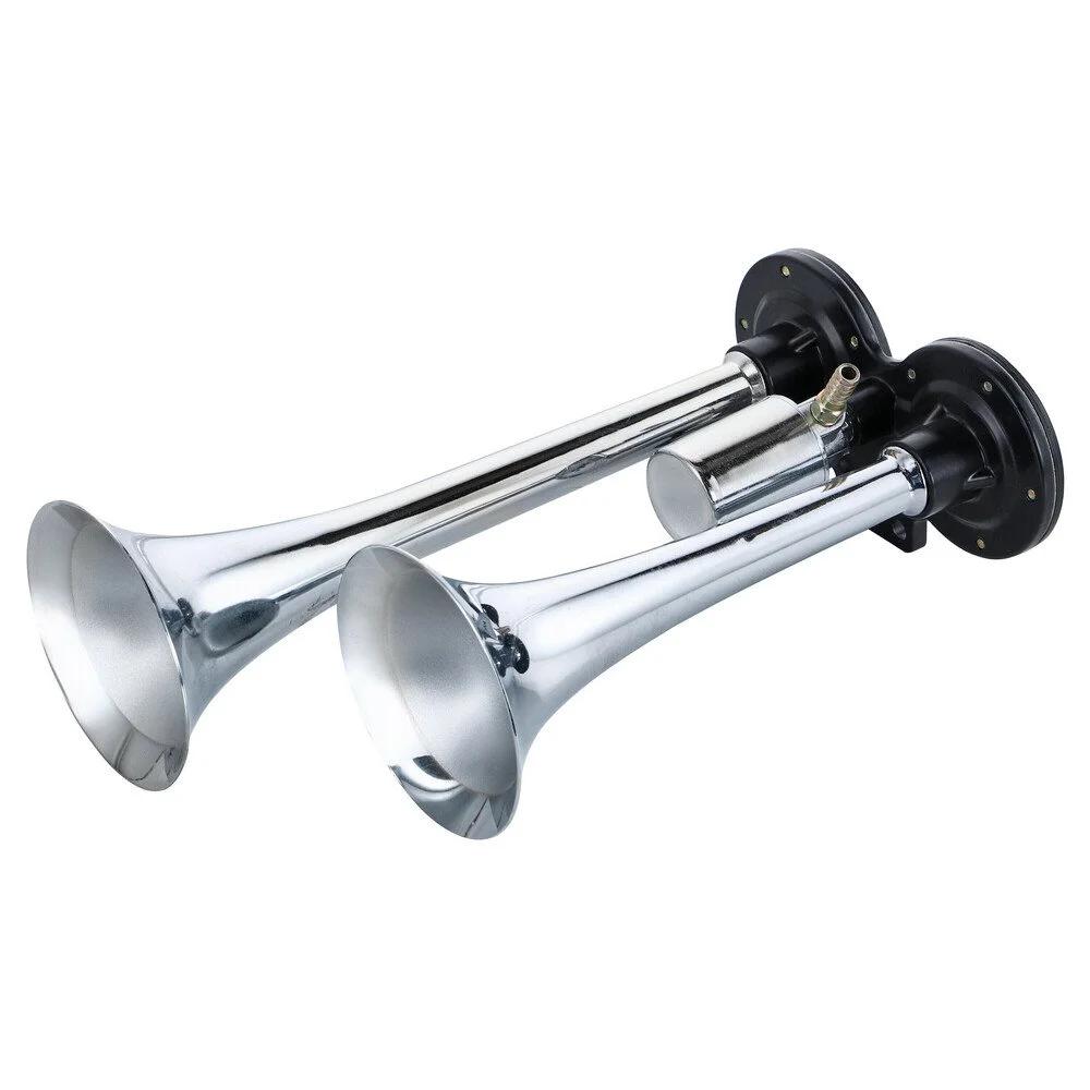 Kit Claxon Electropneumatic pentru Camion LAMPA Twin Horn, 24V, 118 dB, Model LAM98662