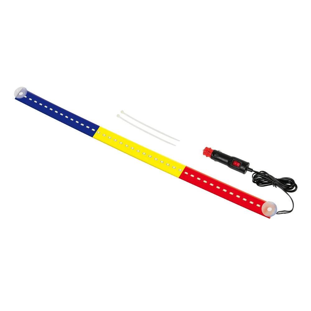 Ornament cu LED-uri pentru parbriz camion, steag România, LAMPA LAM98895, 60 cm, 24V