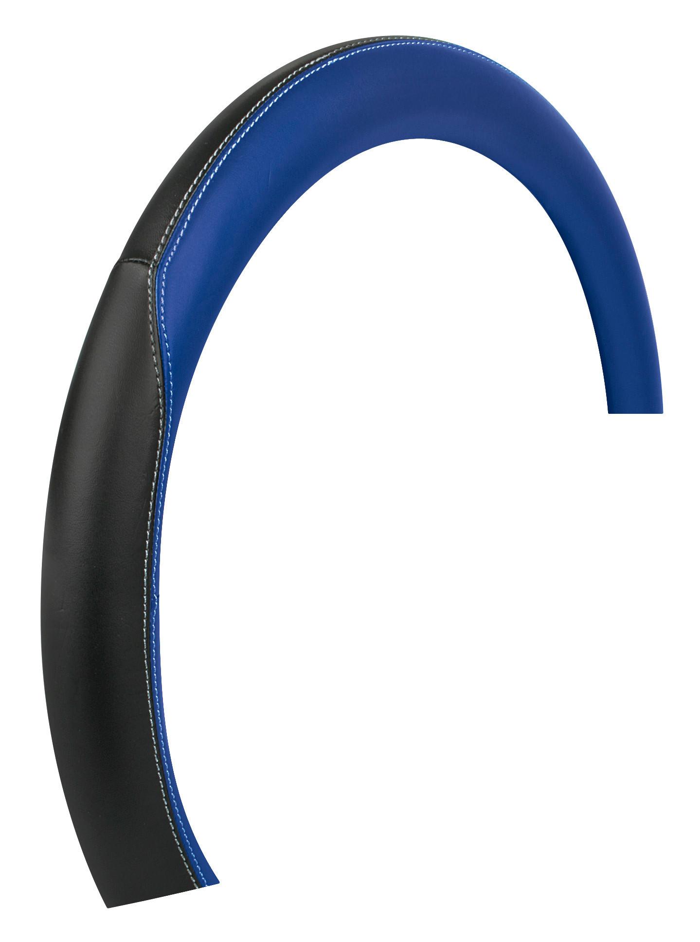 Husă pentru volan camion LAMPA Club LAM98908, piele ecologică, compatibilă cu volane de 49-51 cm, negru-albastru