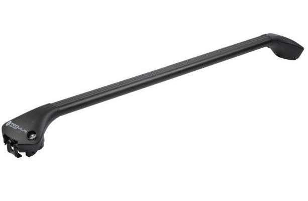 Set de 2 bare transversale auto MODULA Oval Bar MB0AL0N008, telescopice, lungime ajustabilă 78-119 cm, pentru montare pe bare longitudinale închise, fabricate din aluminiu, culoare neagră