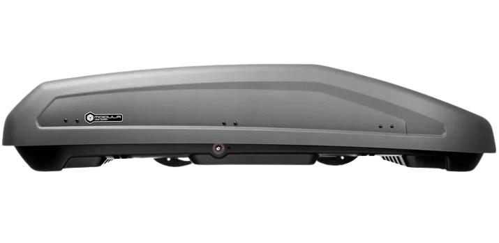 Cutie portbagaj auto MODULA EVO 400L, Gri Mat Texturat, Dimensiuni 165 x 90 x 41 cm, Capacitate 75 kg