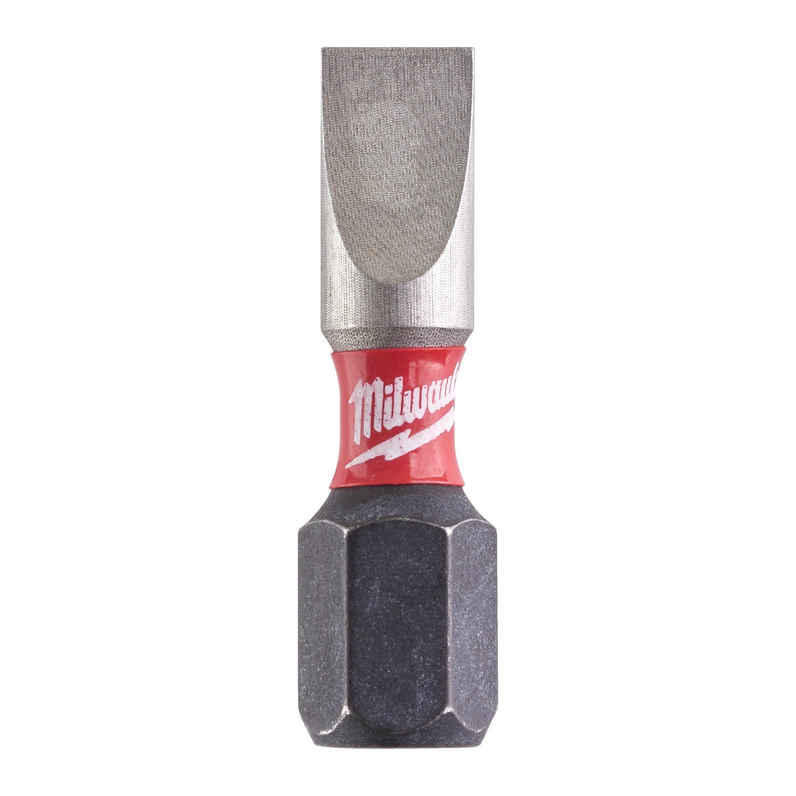 Set de 2 biți SL pentru șurubelnițe SHOCKWAVE™ IMPACT DUTY, dimensiuni 0,8x5,5 mm, lungime 25 mm, Milwaukee, cod 4932430902