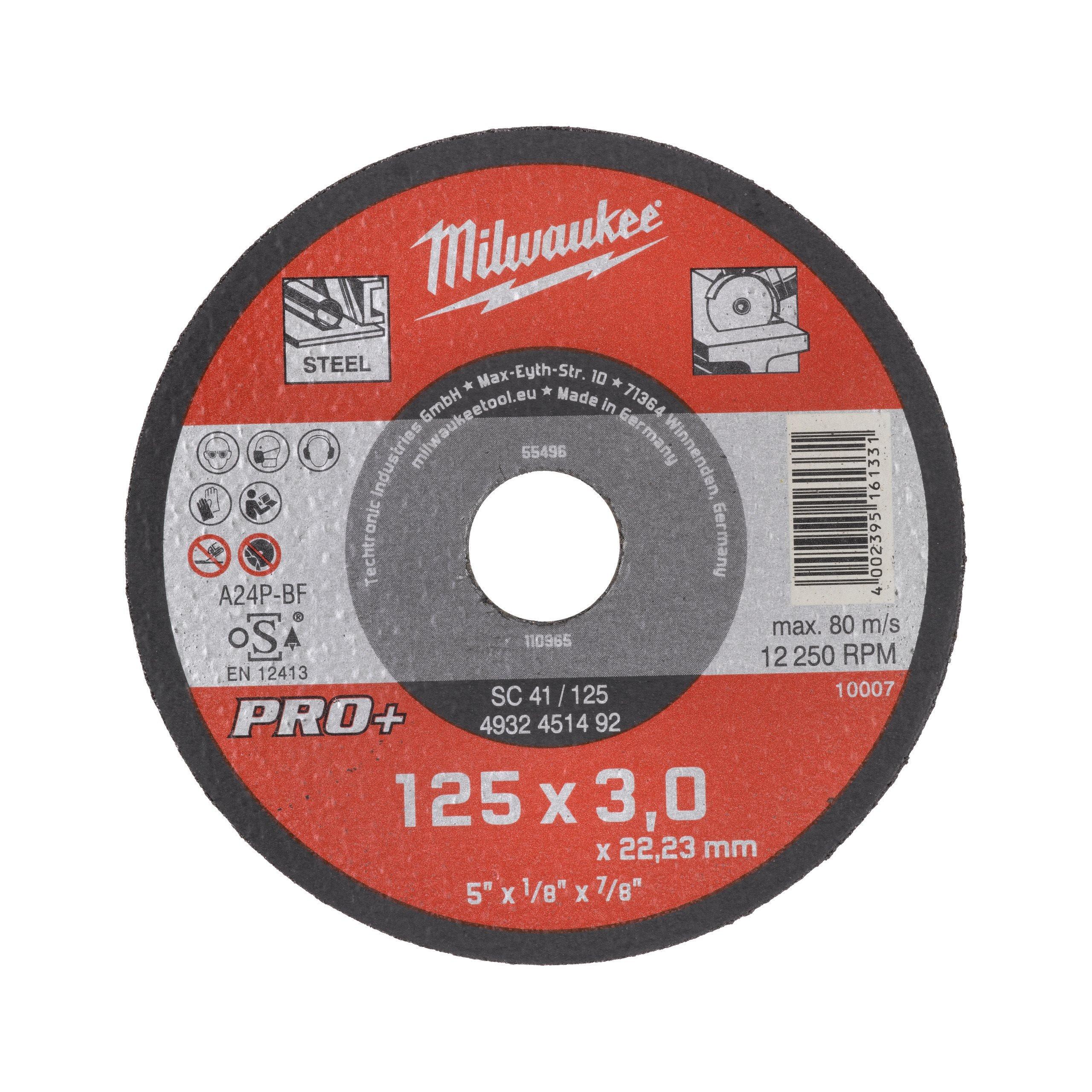 Disc de tăiere metal, 125x3 mm, SC41 PRO+ / 1 bucată