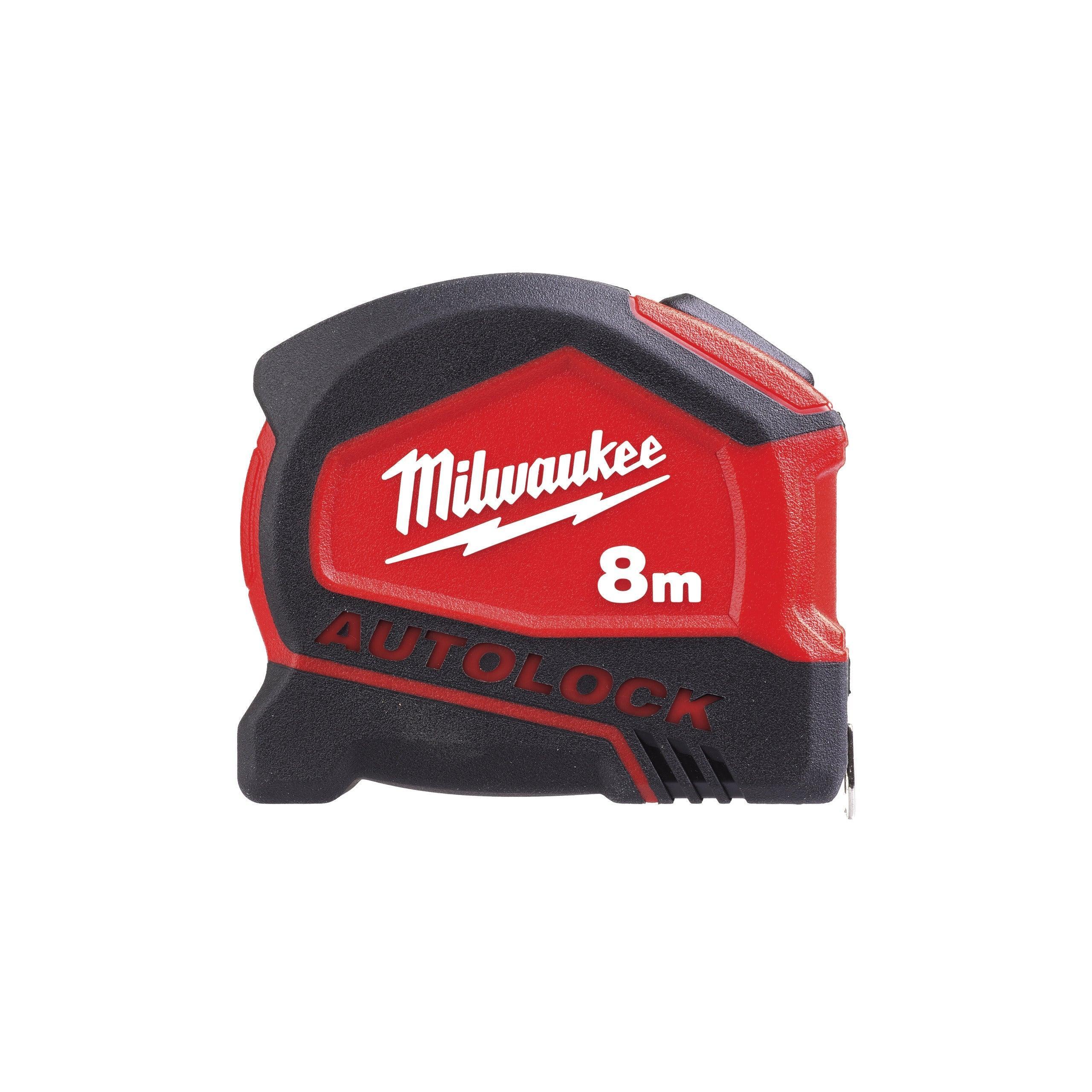 Ruletă Milwaukee AUTOLOCK, 8 m x 25 mm, Cod 4932464664
