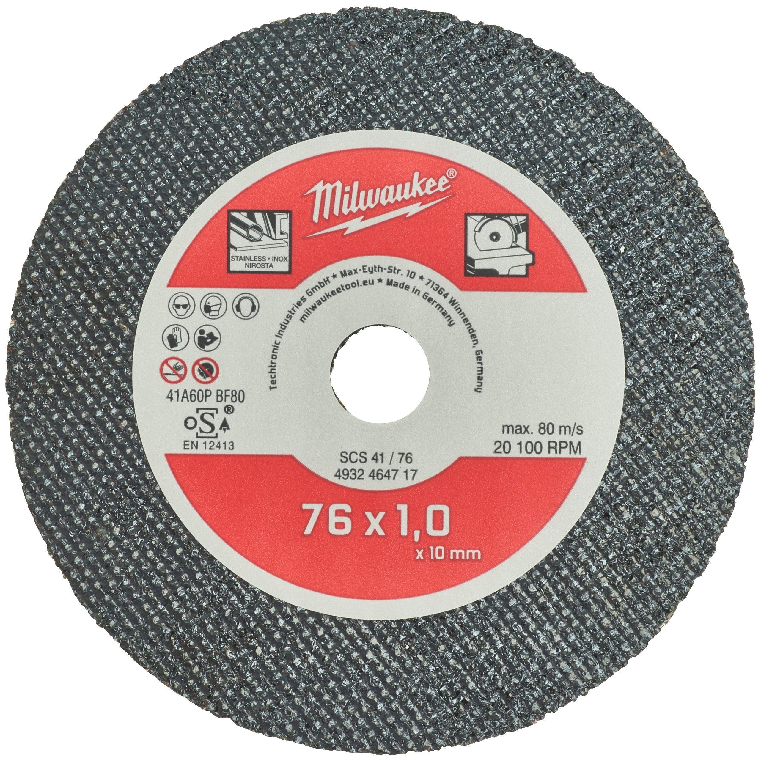 Set de 5 discuri de tăiere metal Milwaukee, 76 mm, cod 4932464717