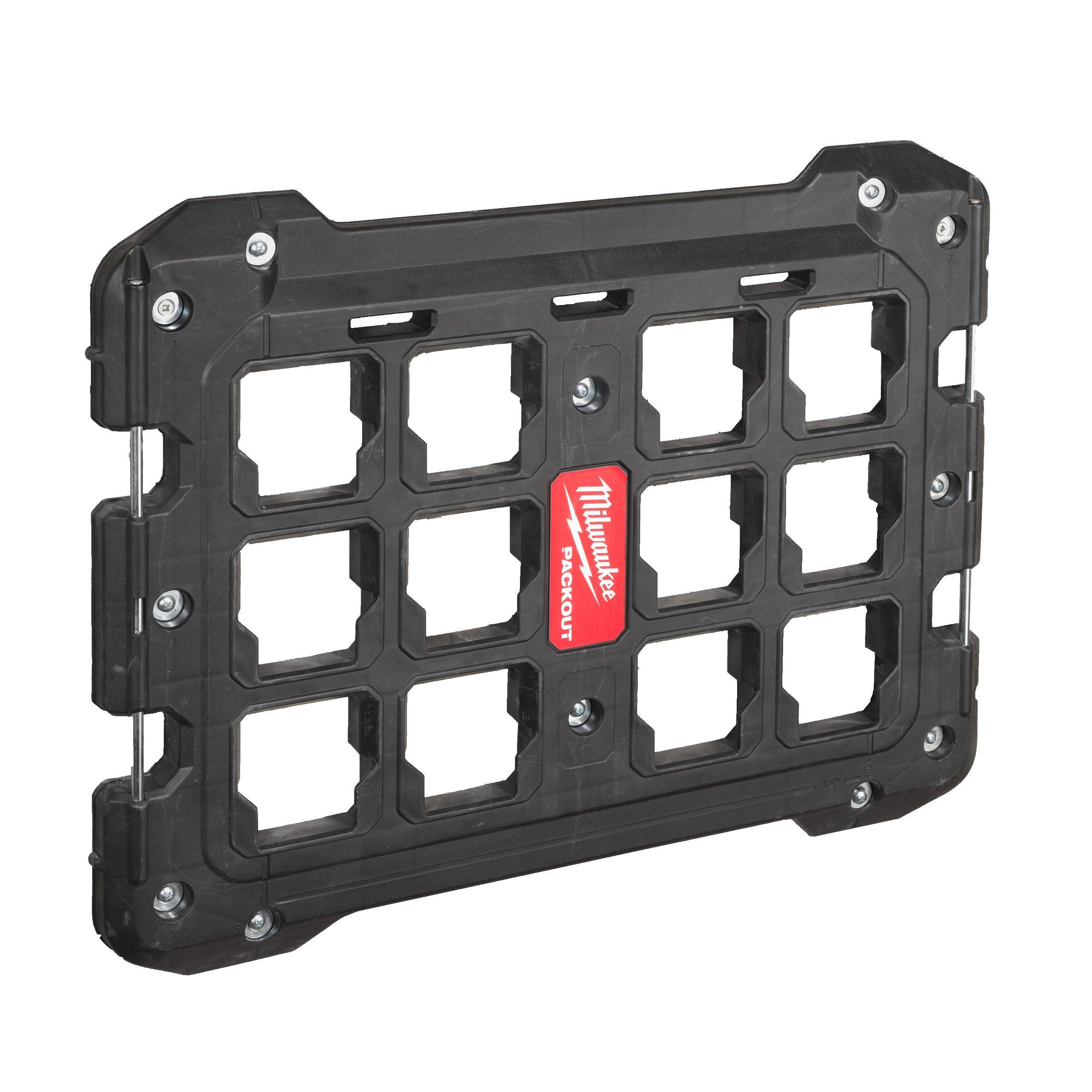 Suport de Fixare Milwaukee PACKOUT™, Dimensiuni 28 x 594 x 467 mm, Capacitate de Greutate 22,7 kg, Cod Produs 4932471638