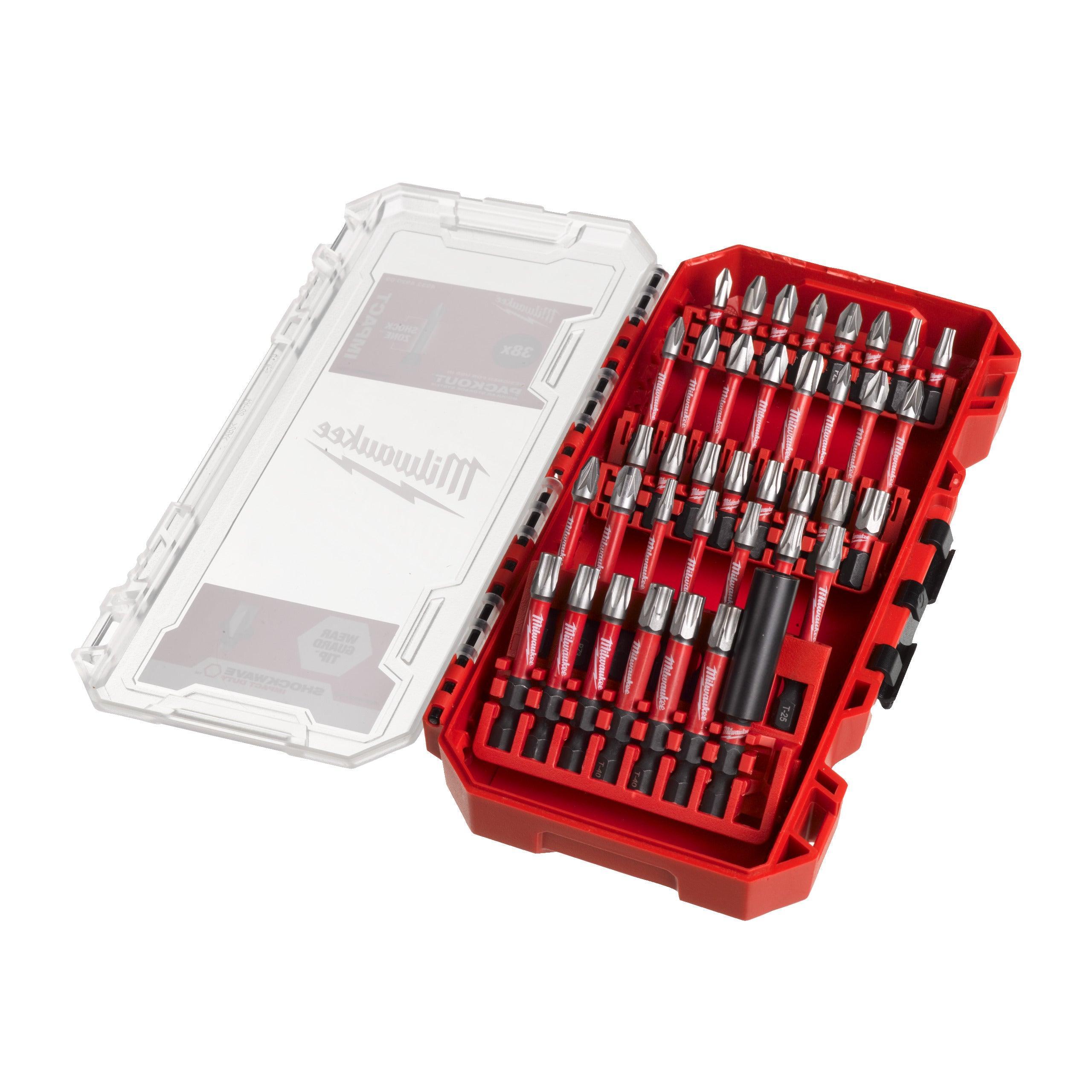 Set de 38 biți Milwaukee Shockwave, cod produs 4932492009