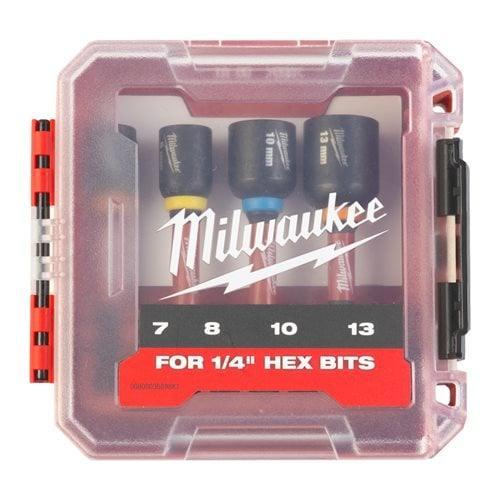 Set de 4 Chei Magnetice Tubulare ShW 1/4″ Milwaukee - Cod: 4932492445
