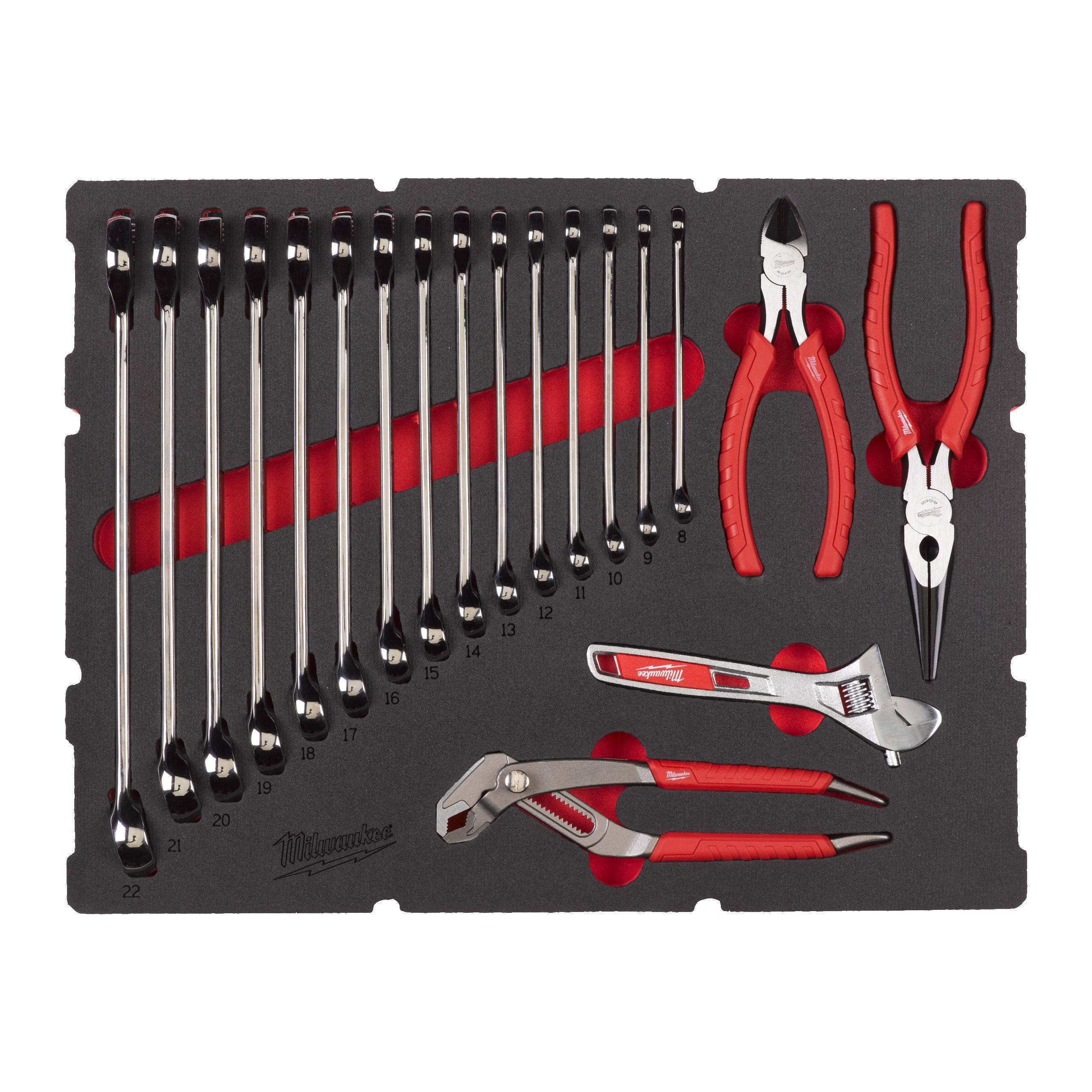 Set inserție spumă PACKOUT™ pentru chei fixe și clești MAX BITE™