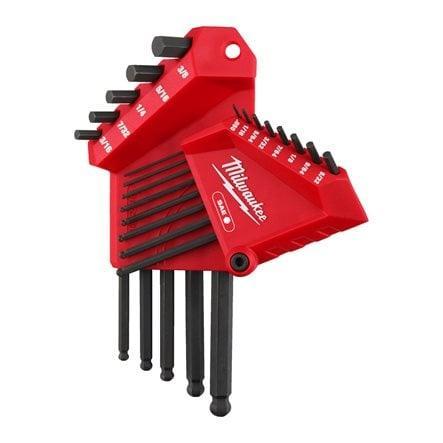 Set de 13 chei imbus Hex în formă de L, Milwaukee, cod 4932493615