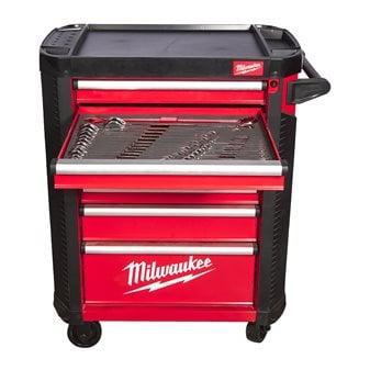 Dulap de scule mobil Milwaukee TOOLGUARD™, 7 sertare, metalic, 78 cm, echipat cu scule, model european, cod 4932493817