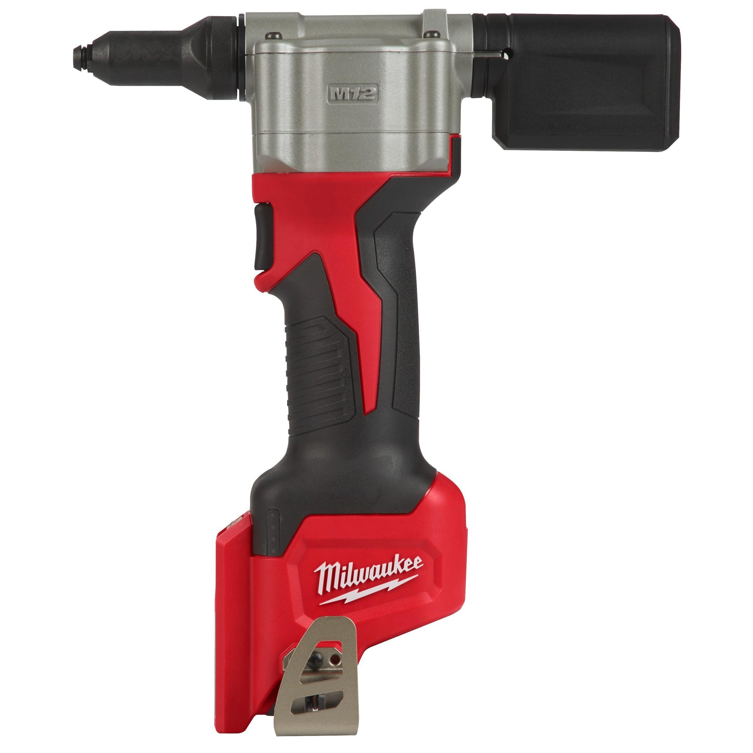 Pistol de nituit subcompact Milwaukee M12™, model M12BPRT-0, cod 4933464404, fără acumulator, încărcător sau cutie