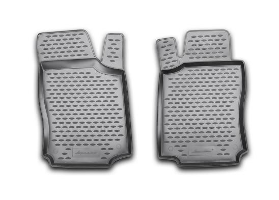 Set Covorașe Auto NOVLINE NVFOPBL2010, Negre, Material PU, Compatibile cu OPEL Combo 2001-, 2 Piese