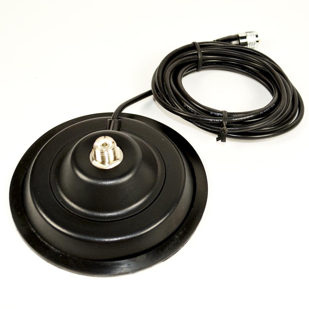 Bază magnetică PNI 145/PL cu diametru de 145 mm, cablu de 4 metri și conector PL259