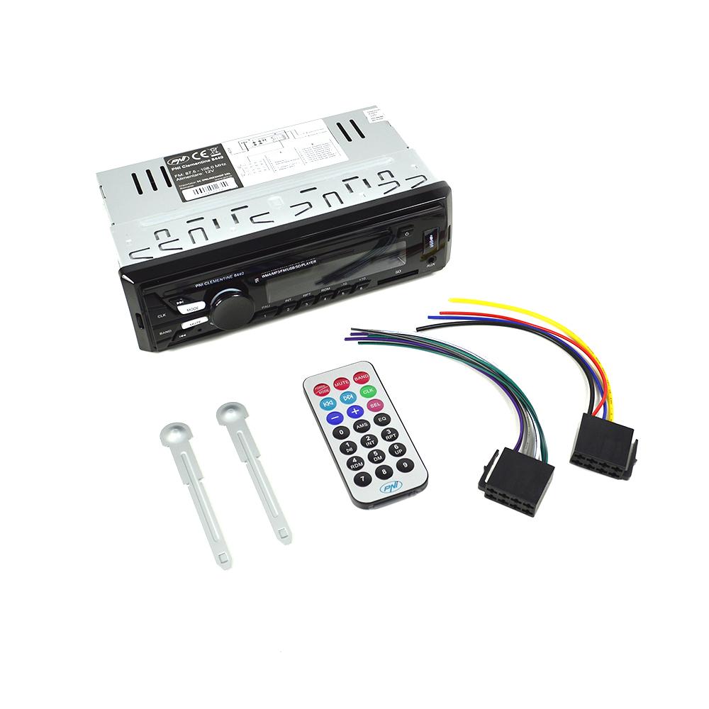 Radio auto PNI 8440 cu MP3 player, slot card SD și port USB 2.0
