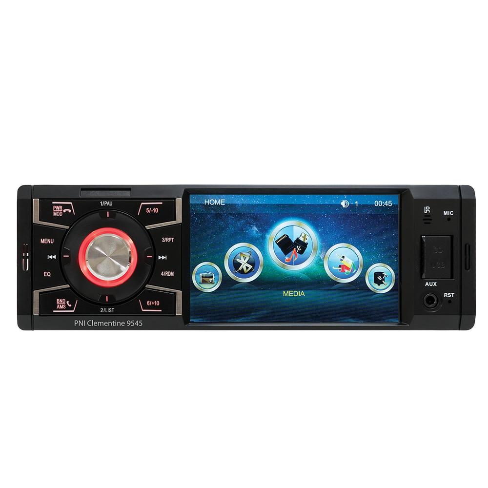 Player Auto MP5 PNI Clementine 9545 1DIN, Ecran de 4 Inch, Putere 4x50W, Bluetooth, Radio FM, Slot SD și USB, 2 RCA Video IN/OUT