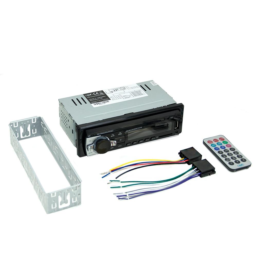 Player Auto Radio MP3 PNI Clementine 8428BT, 4x45W, 1 DIN, cu SD, USB, AUX, RCA și Bluetooth