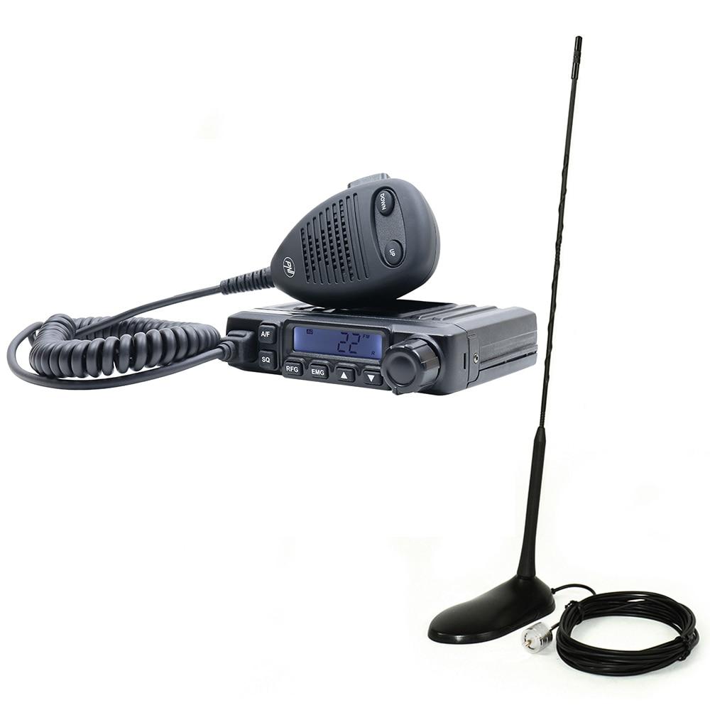 Set Stație Radio CB PNI HP 6500 ASQ cu Antenă CB PNI Extra45