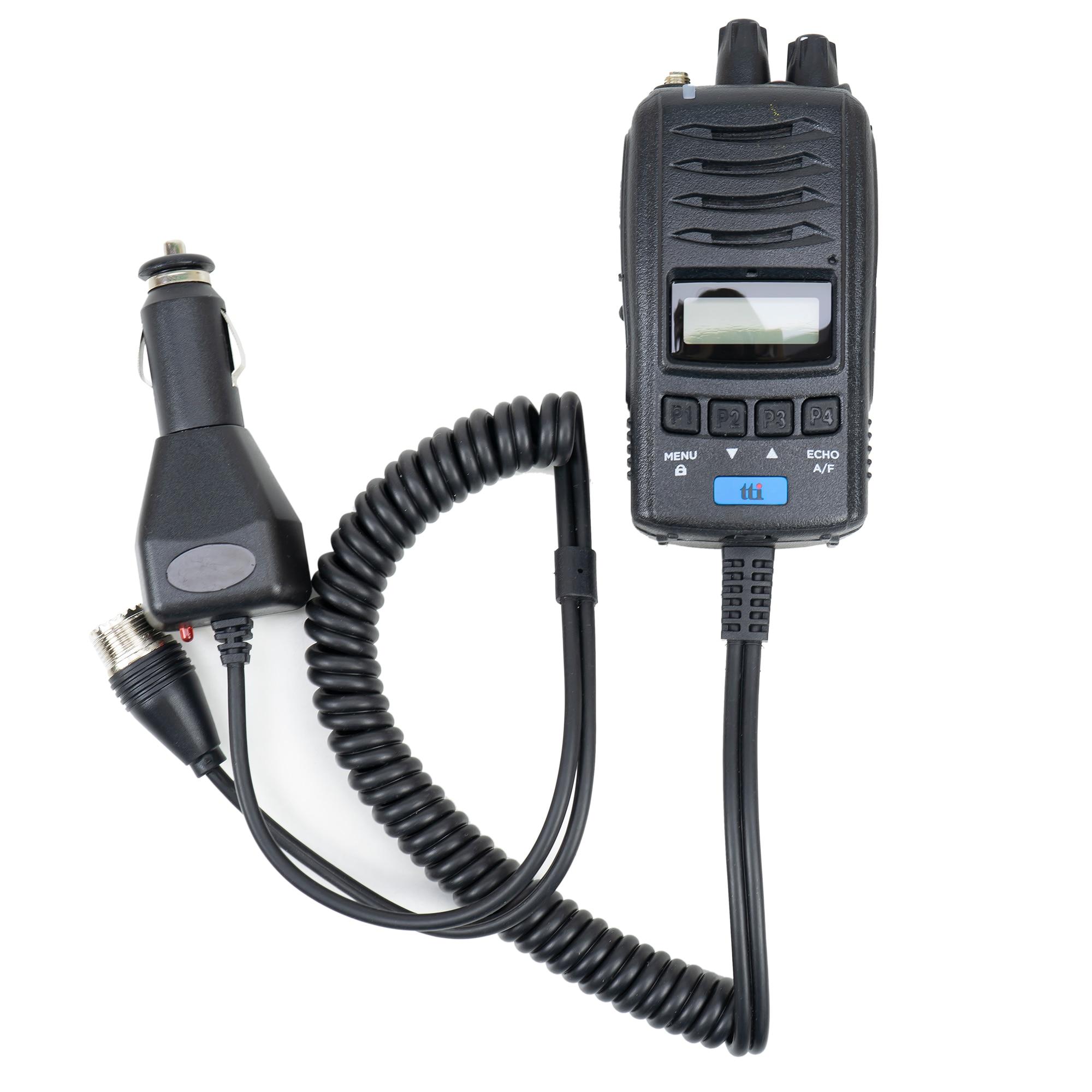Stație Radio CB Portabilă TTi TCB-H100 cu Alimentare 12V/24V, Funcție Roger Beep și Squelch