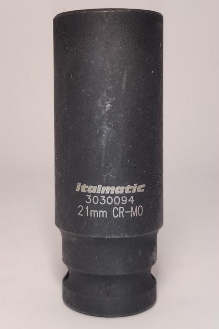 Cheie tubulară lungă de impact PANGUS PNG3030094, antrenor pătrat 1/2 inch, dimensiune 21 mm
