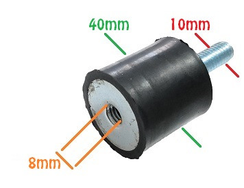 Amortizor universal pentru generator și motopompă (șurub-piulită) 10 mm
