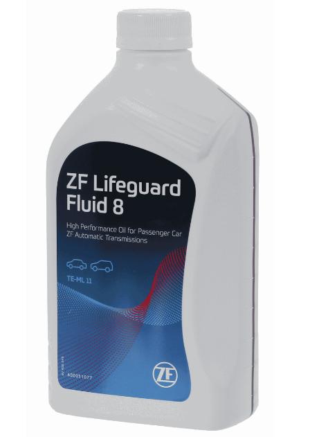 Ulei pentru transmisie automată ZF LifeGuard Fluid 8, cod S671.090.312, 1 litru, culoare verde