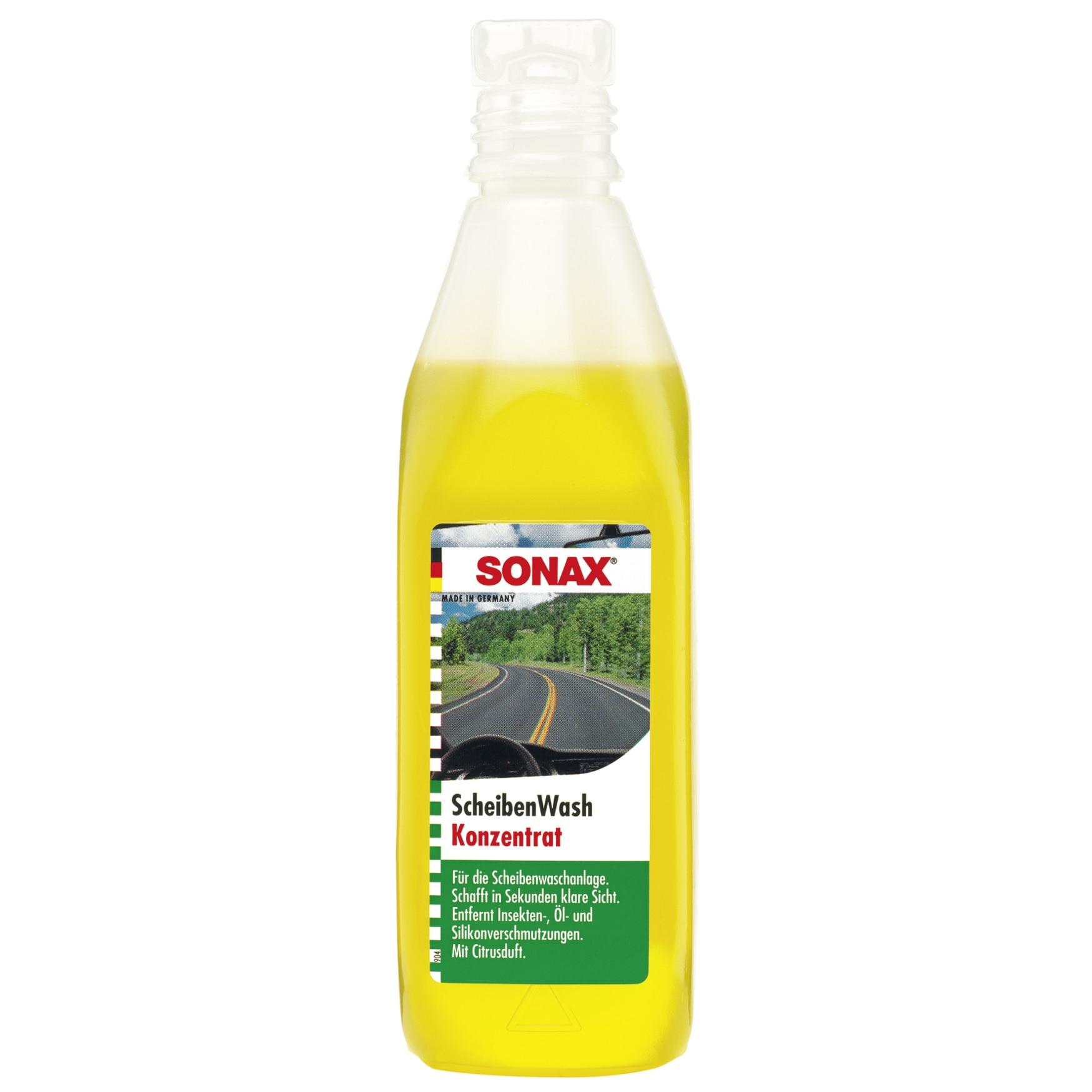 Soluție concentrată pentru spălarea parbrizului cu aromă de lămâie, Sonax SO260200, 1:10, 250 ml