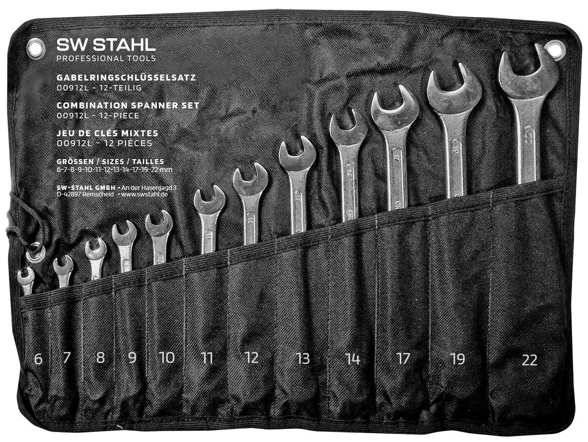 Set de 12 chei combinate, dimensiuni 6-22 mm
