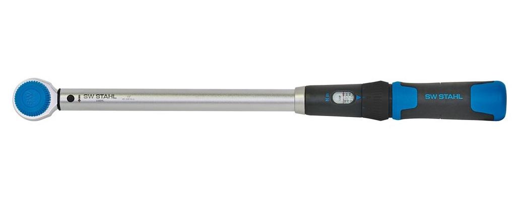 Cheie dinamometrică SW-Stahl SW03884L, cuplu de strângere 40-200 Nm, pătrat de prindere 1/2 inch, lungime 526 mm