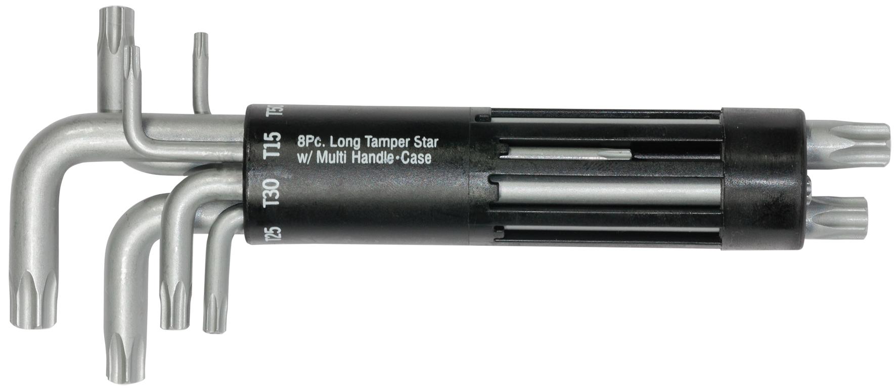 Set de 8 chei tip L, profil TR, mărimi T10-T50