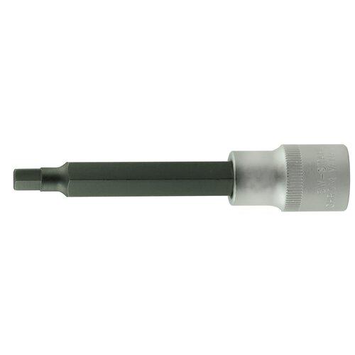 Cheie tubulară SW-Stahl SW05016L, antrenare pătrată 1/2 inch, profil hexagonal 7 mm, lungime 230 mm, oțel crom-vanadiu