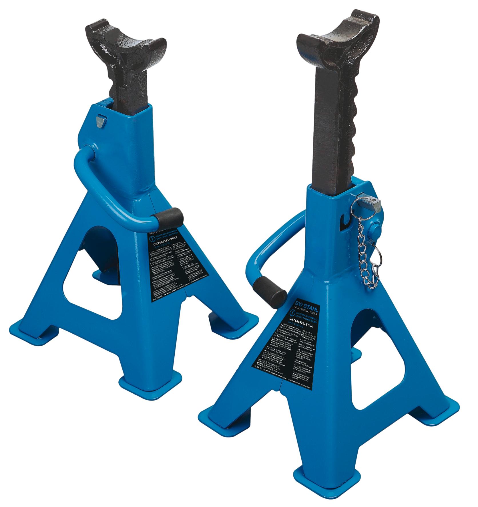 Set de suporturi cu cric, capacitate 6 tone, 1 pereche, SW-STAHL SW20475L