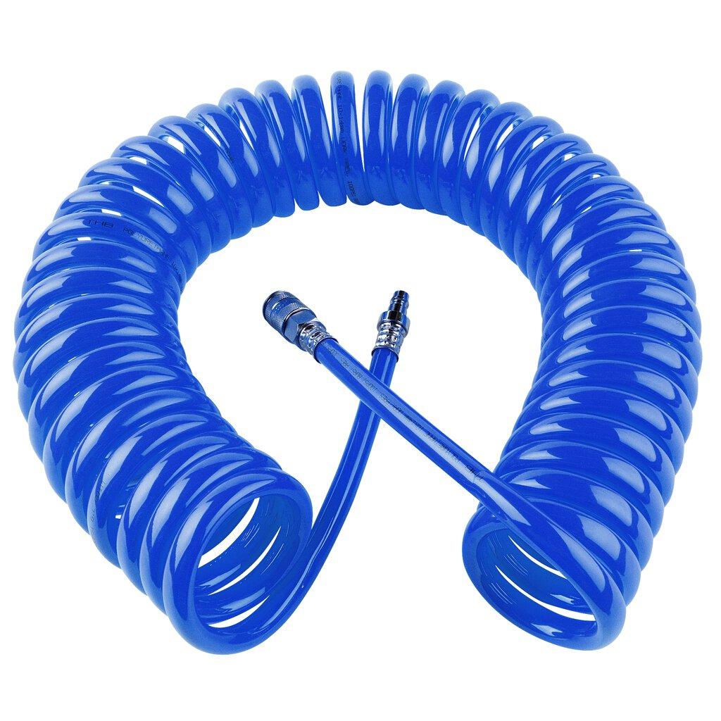Furtun Spiralat pentru Aer Comprimat SW-Stahl SW25051L, 10 Metri Lungime, Diametru 10 mm, Cuple Rapide 3/8 Inch