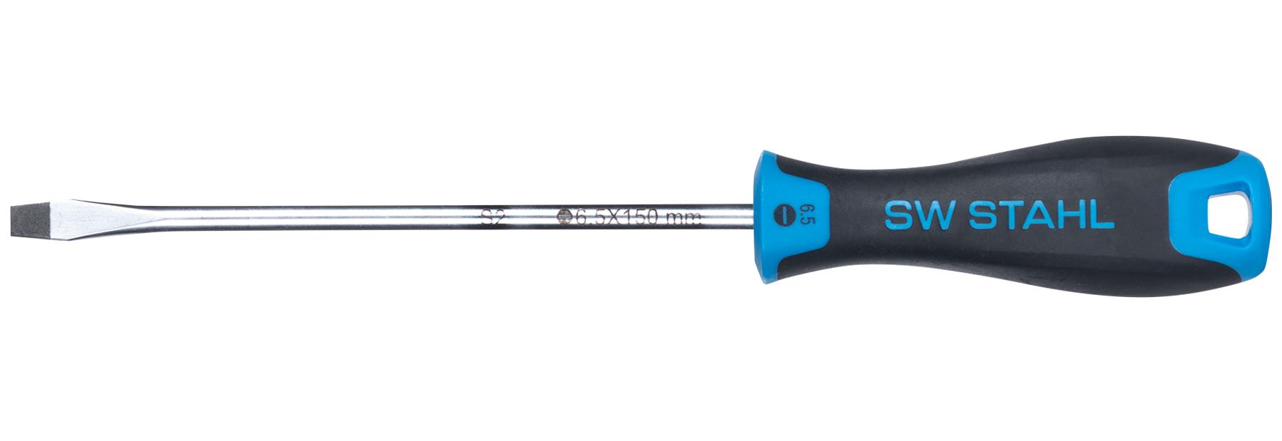 Șurubelniță Dreaptă SW-Stahl SW32756SB, 6.5 x 150 mm, Mâner Bicomponent, Vârf Magnetic