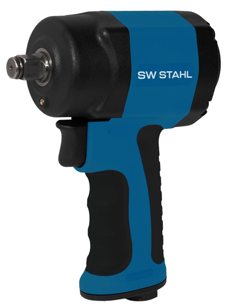 Pistol pneumatic cu impact SW-Stahl SWS3285, antrenare pătrată de 1/2 inch, cuplu maxim de slăbire 1200 Nm, lungime 115 mm