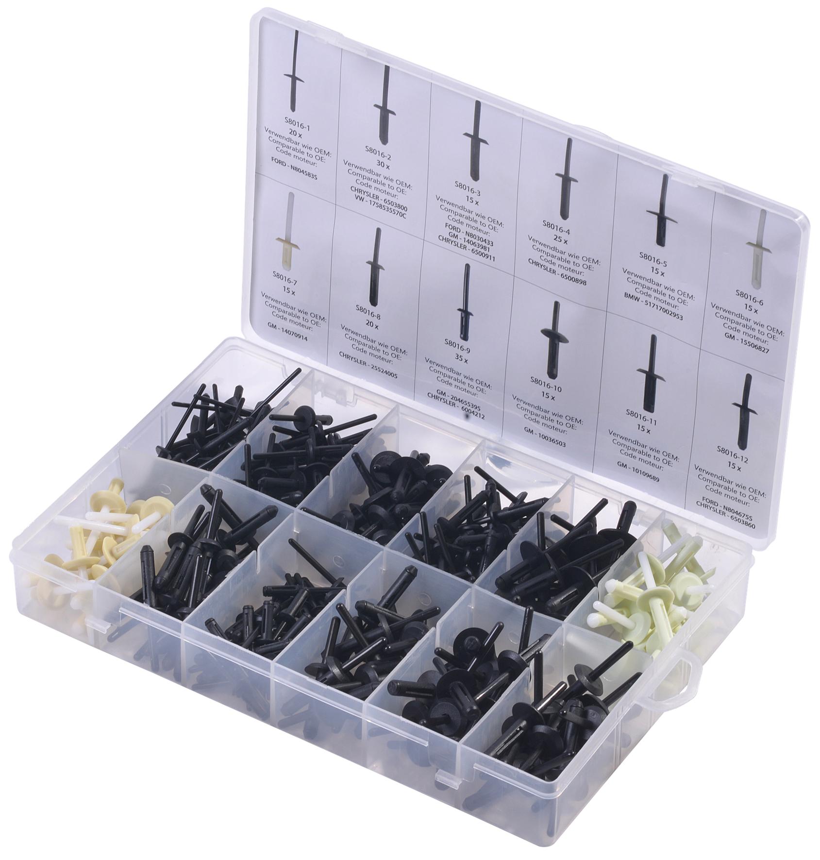 Set universal de 235 nituri din plastic